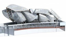 verriere fondation cartier gerhy 250x143 La fondation Louis Vuitton par Franck Gehry 